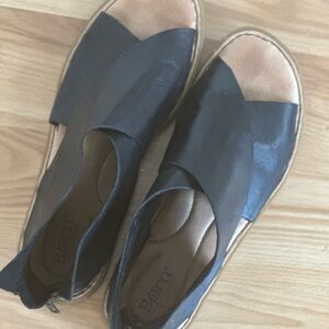 Born Black and Tan Women's Sandals